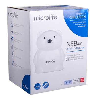 MICROLIFE NEB400, inhaliatorius, meškiukas