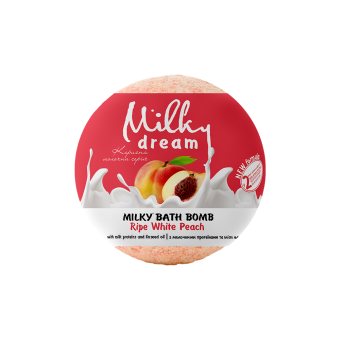 MILKY DREAM, Vonios burbulas Milky Baltas persikas, 100 g