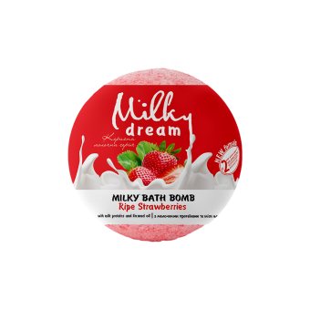 MILKY DREAM, Vonios burbulas Milky Prinokusios braškės, 100 g