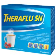 Milteliai geriamajam tirpalui nuo peršalimo THERAFLU SN 500 mg/30 mg, 10 vnt