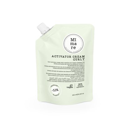 Mimare CURLY garbanotų plaukų kremas su kamelijų ir linų sėmenų aliejais, 200 ml