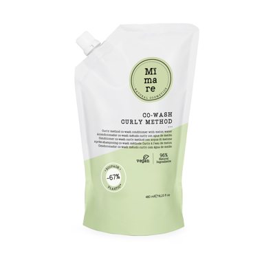 Mimare CURLY METHOD CO WASH valomasis garbanotų plaukų kondicionierius su melionų ekstraktu, 480 ml