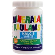 Mineralai kaulams NEW NORDIC, apelsinų skonio, 60 tab.