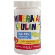 Mineralai kaulams NEW NORDIC, miško uogų skonio, 60 tab.