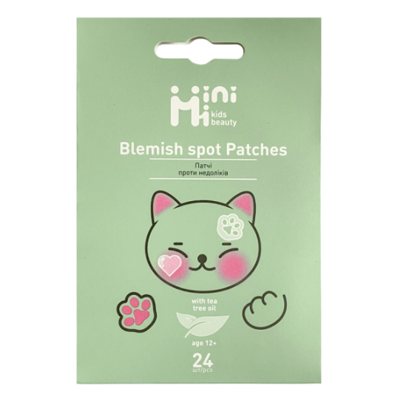 MiniMi Kids Beauty veido pleistrai nuo spuogų ir aknės, 24 vnt