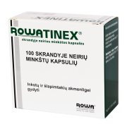 Minkštos kapsulės akmenligei gydyti ROWATINEX, 100 vnt