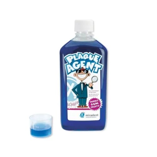 MIRADENT apnašų nustatymo skystis PLAQUE AGENT, 500 ml