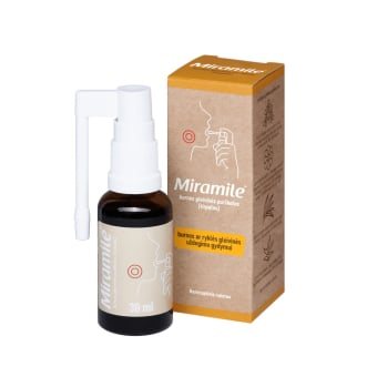 MIRAMILE, /0,35ml/0,05ml/0,3ml/ml, burnos gleivinės purškalas (tirpalas), N1, 0.1 ml