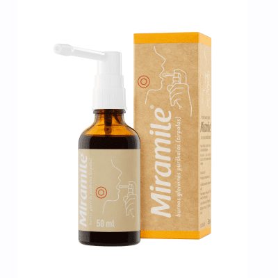 MIRAMILE burnos gleivinės purškalas, 50 ml