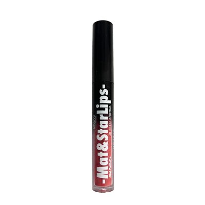 Miss Cop Mat & Star Lips skysti lūpų dažai, 01- Corail Délicieux, ., 3.3 ml