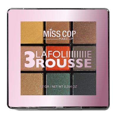Miss Cop Palette NUANCIER akių šešėlių paletė, 3- Rousse, ., 7.2 g