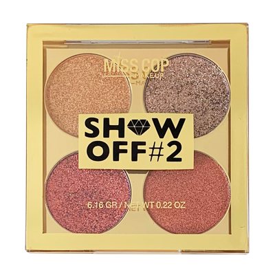 Miss Cop Palette SHOW OFF #2 akių šešėlių paletė, ., 6.16 g