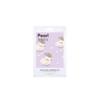 MISSHA lakštinė veido kaukė su perlų ekstraktu, Airy Fit Sheet Mask Pearl, 19 g