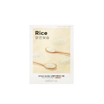 MISSHA lakštinė veido kaukė su ryžių ekstraktu, Airy Fit Sheet Mask Rice, 19 g