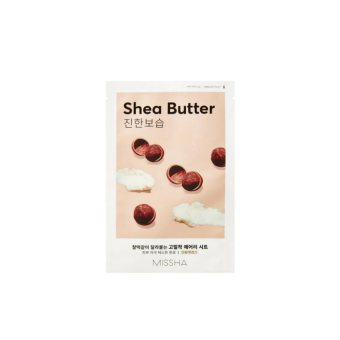 MISSHA lakštinė veido kaukė su taukmedžio sviestu, Airy Fit Sheet Mask Shea Butter, 19 g