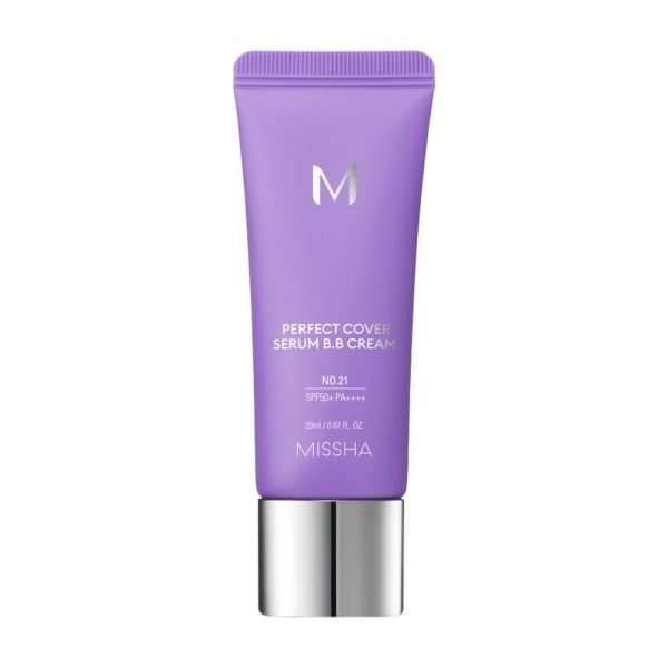 MISSHA tonuojantis BB kremas M PERFECT COVER SERUM B. B. CREAM, SPF50+, No. 21, 20 ml