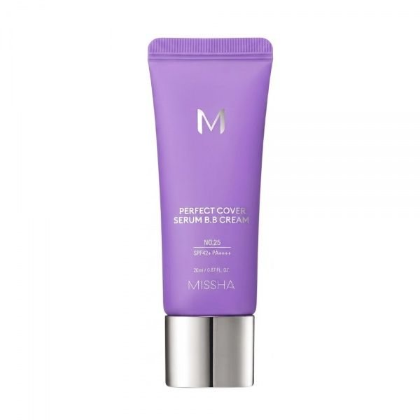 MISSHA tonuojantis BB kremas M PERFECT COVER SERUM B. B. CREAM, SPF50, No. 25, 20 ml