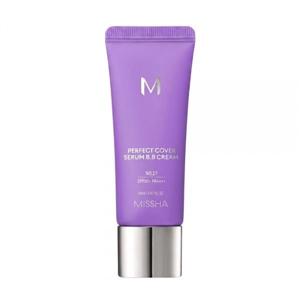 MISSHA tonuojantis BB kremas M PERFECT COVER SERUM B. B. CREAM, SPF50, No. 27, 20 ml