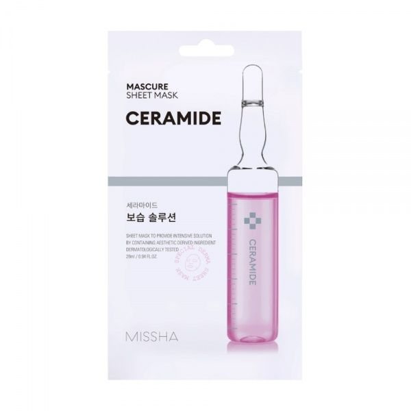 MISSHA veido kaukė MASCURE SHEET MASK CERAMIDE, 1 vnt