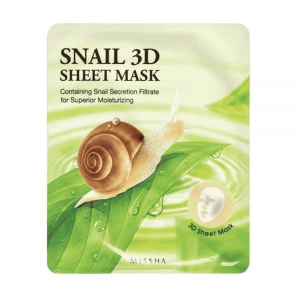 MISSHA veido kaukė SNAIL 3D, 1 vnt