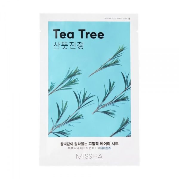 MISSHA veido kaukė su arbatmedžiu AIRY FIT TEA TREE SHEET MASK, 1 vnt