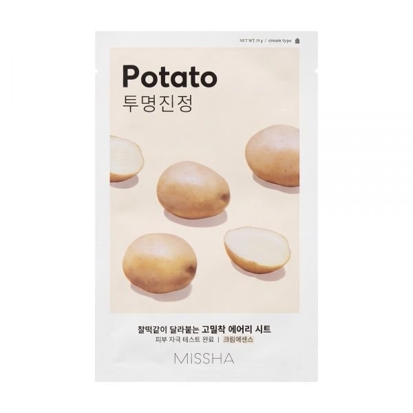 MISSHA veido kaukė su bulvėmis AIRY FIT POTATO SHEET MASK, 1 vnt