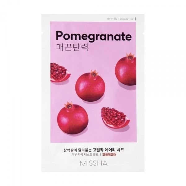 MISSHA veido kaukė su granatais AIRY FIT POMEGRANATE SHEET MASK, 1 vnt