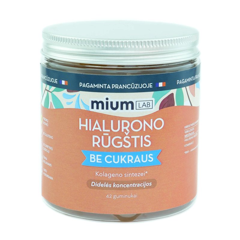 mium LAB Hialurono rūgštis + Vit.C guminukai N42