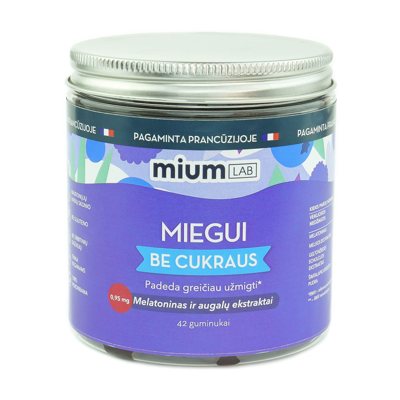 MIUM LAB maisto papildas MIEGUI, 42 guminukai