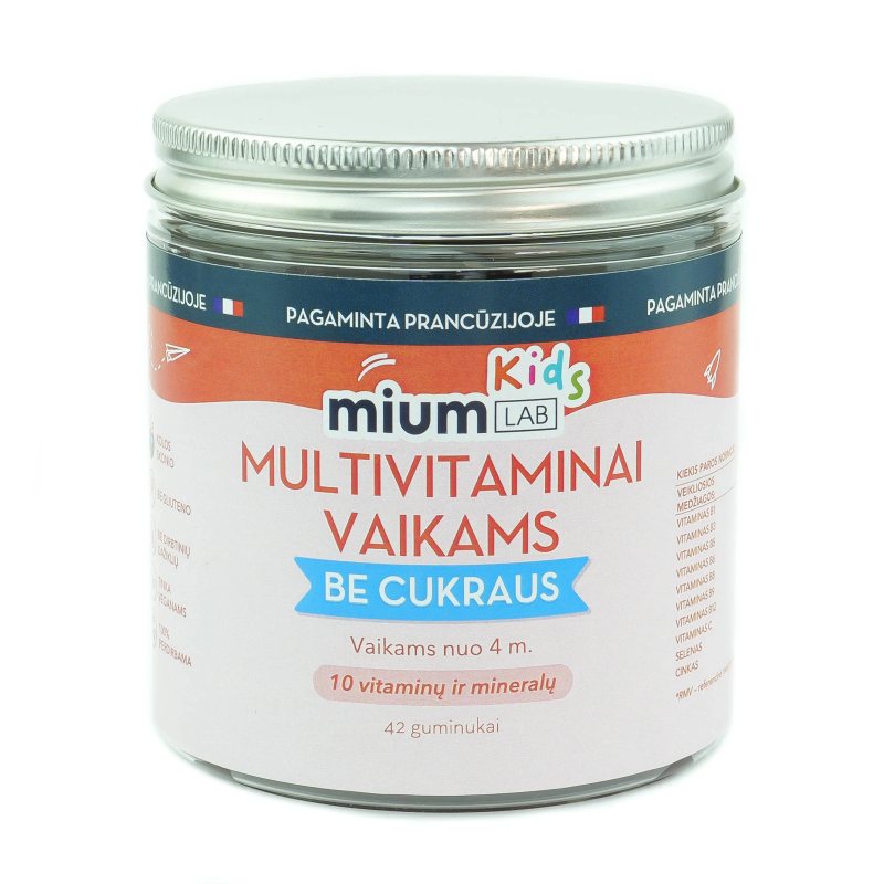 mium LAB MULTIVITAMINAI VAIKAMS guminukai N42