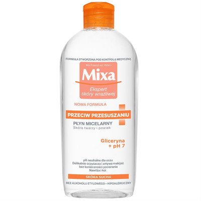 MIXA, micelinis vanduo sausai odai, 400 ml