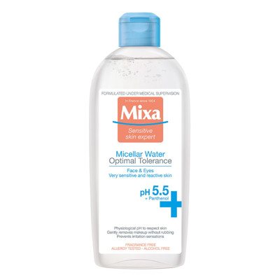 MIXA, micelinis vanduo ypač jautriai odai, 400 ml