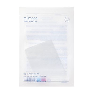 MIXSOON BIFIDA lakštinė veido kaukė, 1 rinkinys, 5 vnt