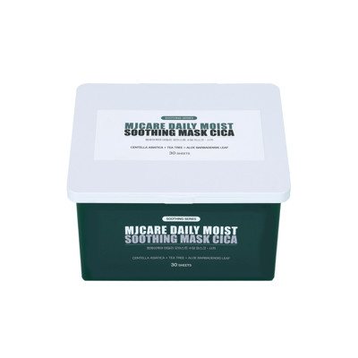 Mjcare Daily Moist raminamoji lakštinė veido kaukė su cika 350g, 30 vnt