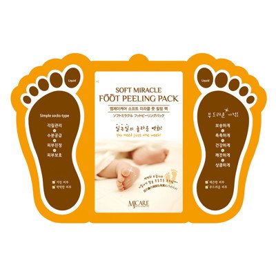 MJCARE SOFT MIRACLE FOOT PEELING PACK pėdų kaukė × 2 vnt., 15 ml