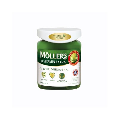 Möller's D VITAMIN EXTRA kapsulės N60