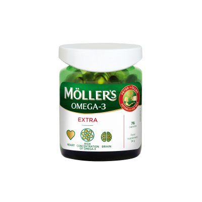 Möller's Omega-3 Extra kapsulės N76