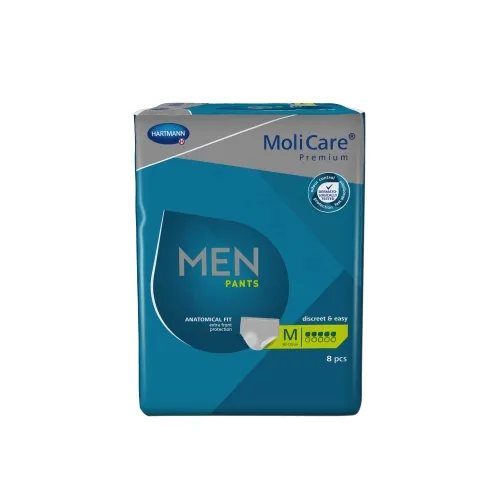 MOLICARE MEN PANTS, sauskelnės-kelnaitės vyrams 5 lašai, M, 8 vnt