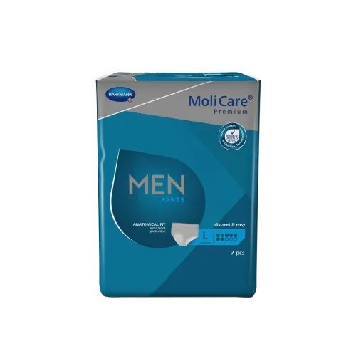 MOLICARE MEN PANTS, sauskelnės-kelnaitės vyrams 7 lašai, L, 7 vnt