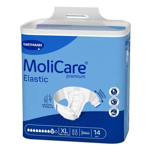 MOLICARE PREMIUM Elastic 9 lašai, XL dydis, 14 vnt