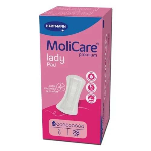 MOLICARE PREMIUM lady pad įklotai, 0.5 lašo, 28 vnt