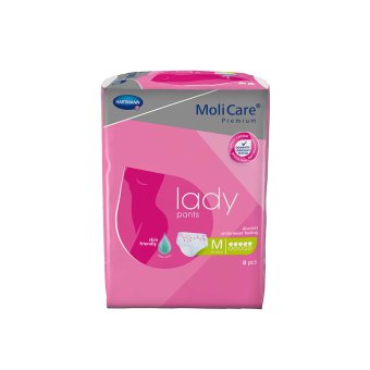 MOLICARE sauskelnės-kelnaitės, PREMIUM LADY, 5 lašai M, 8 vnt