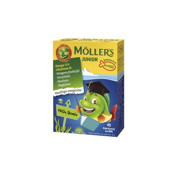 MOLLER'S Junior gelinės žuvelės vaisių skonio N45