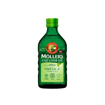 MÖLLER’S skysti žuvų taukai, obuolių skonio, 250 ml