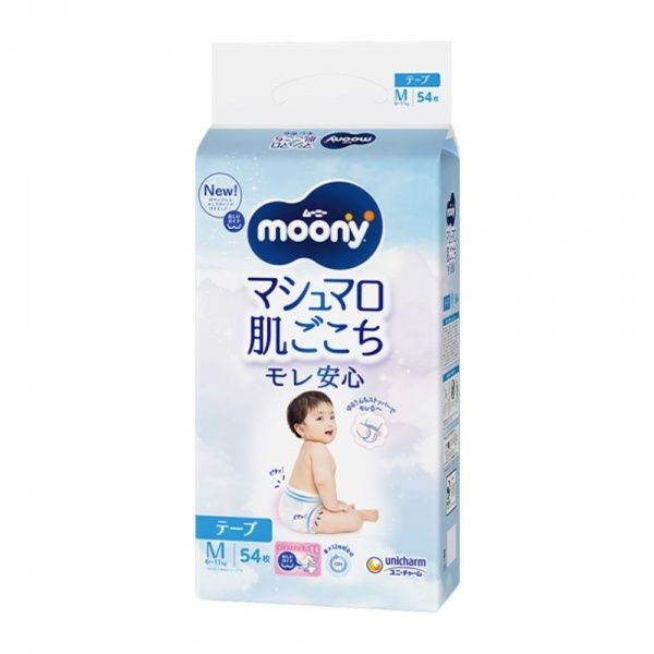MOONY sauskelnės vaikams AIRFIT, M, 6–, 54 vnt., 11 kg