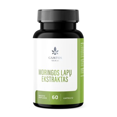 MORINGOS LAPŲ EKSTRAKTAS, 60 kapsulių