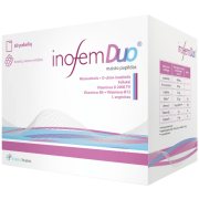 Moterų reprodukcinei sistemai ir hormonų aktyvumui INOFEM DUO, 60 paketėlių (aviečių skonio)