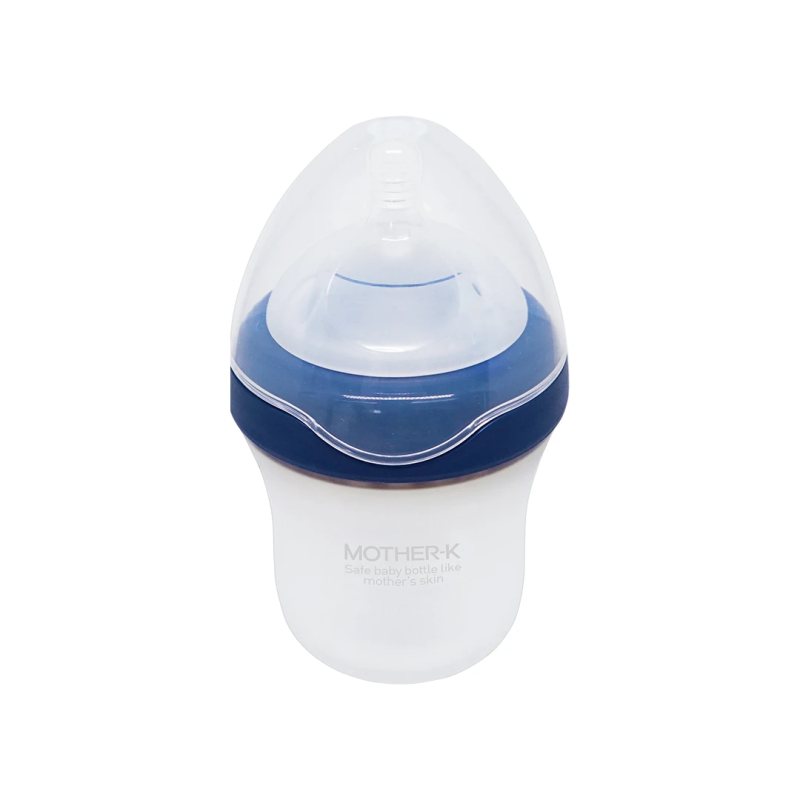 MOTHER-K buteliukas maitinimo silikoniniai (mėlynas), Vnt, 180 ml