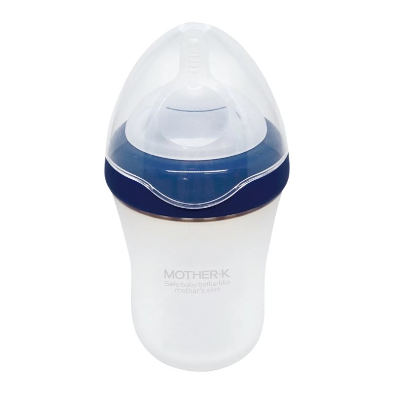 MOTHER-K buteliukas maitinimo silikoniniai (mėlynas), Vnt, 260 ml