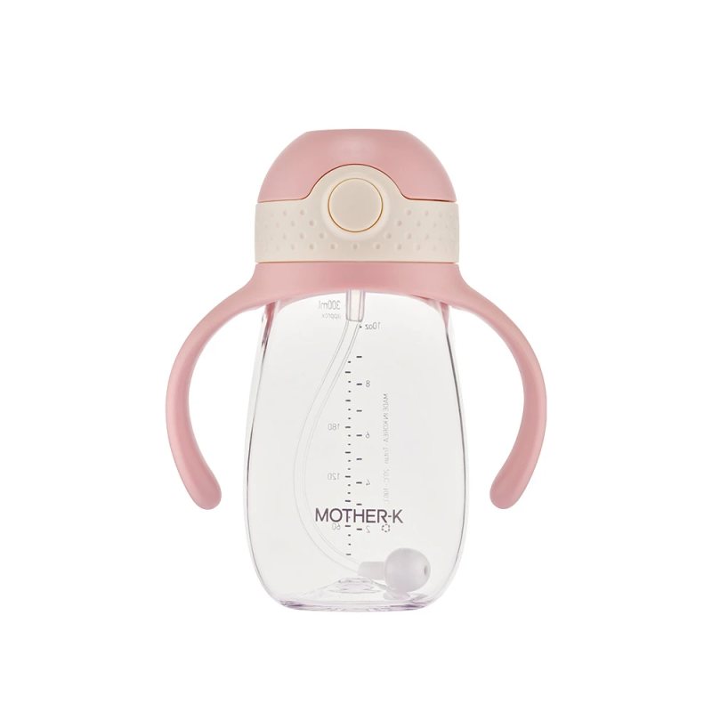 MOTHER-K gertuvė HUG su šiaudeliu, (rožinis), Vnt, 300 ml